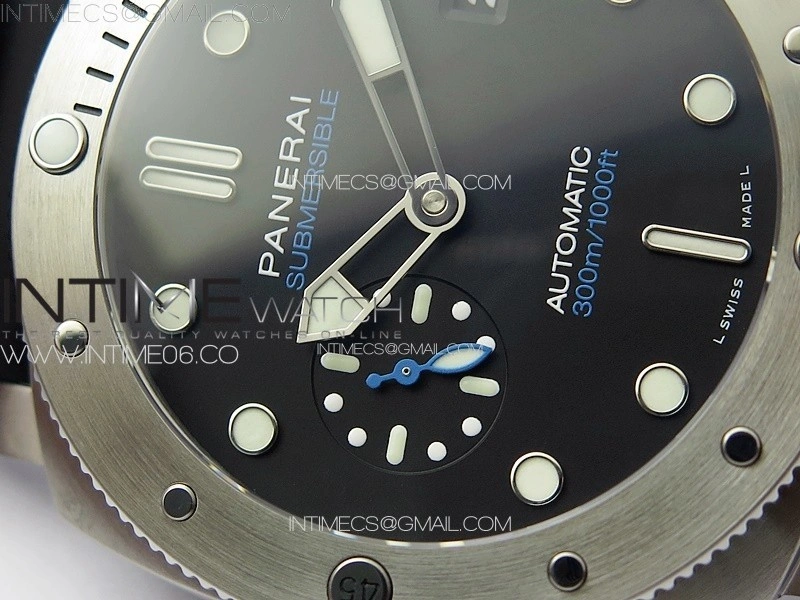 PAM1229 Submersible TTF Best Edition on Black Rubber Strap P.900 Clone